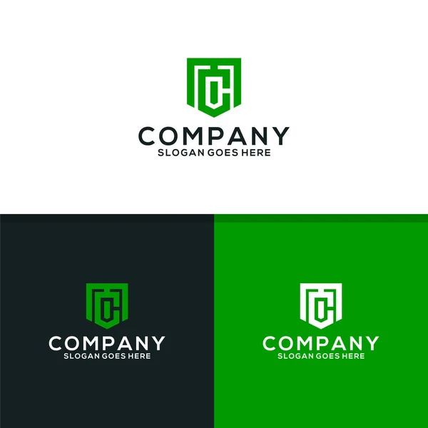 Monogramm Logo Design Template — Stockvektor