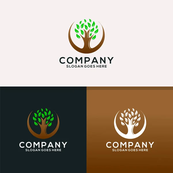 Baum Natur Logo Design Vorlage — Stockvektor