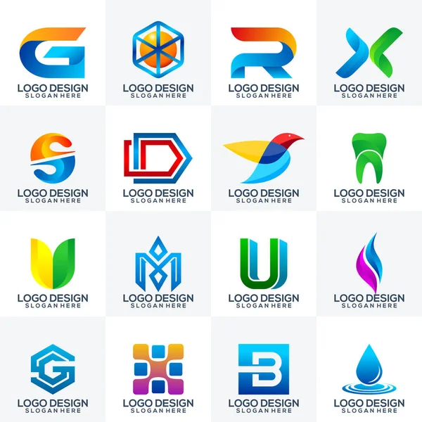 Бізнес дизайн логотипу — стоковий вектор