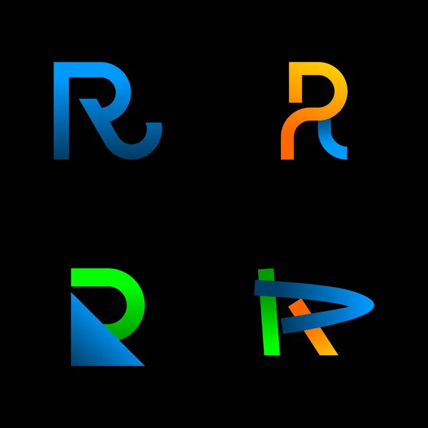 Letter R Logo Design Template — Stock Vector