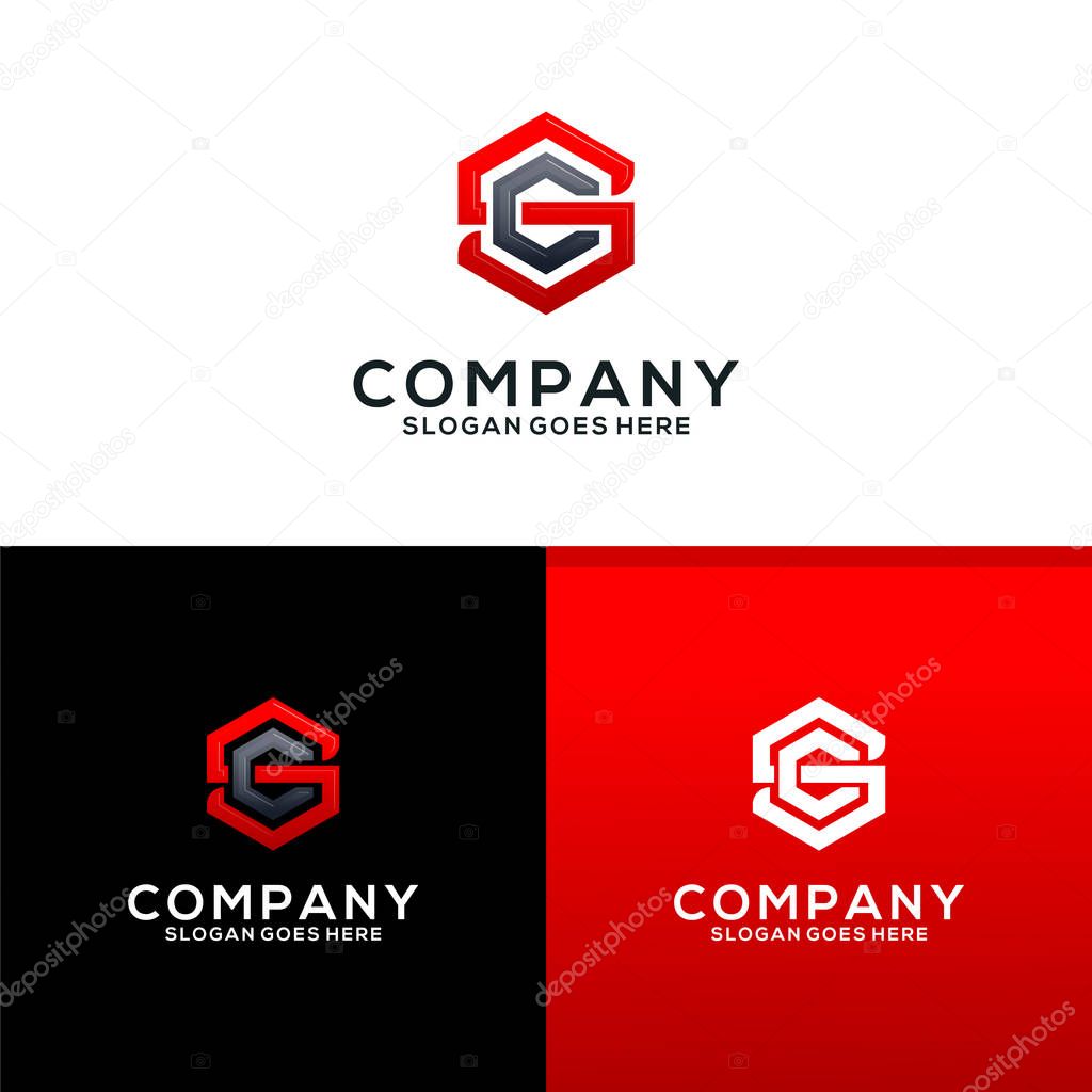 Monogram SC Logo Design Template