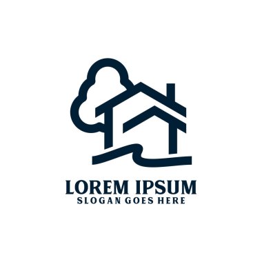 real estate and construction logo design template vector