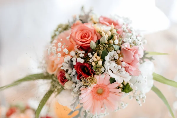 Colorful flower wedding center-piece decoration