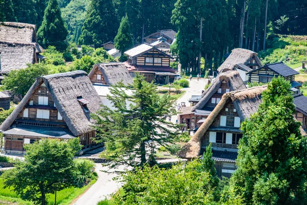 Historické vesnice Shirakawa-Go a Gokayama, Shirakawa-Mura, Gifu-Ken, Japonsko — Stock fotografie