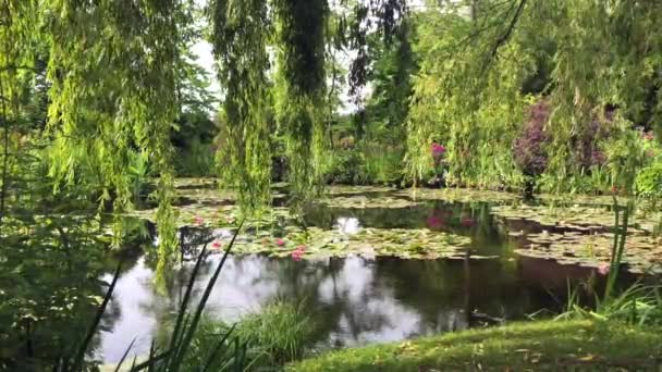 Jardín Monet en Giverny - Francia . — Vídeo de stock