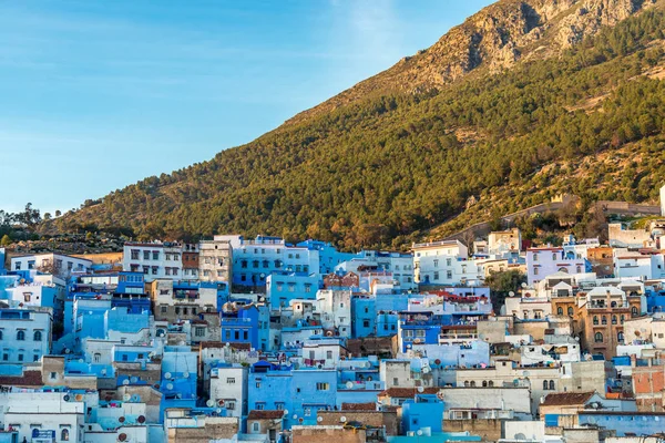 Chefchaouen kék város Marokkóban — Stock Fotó