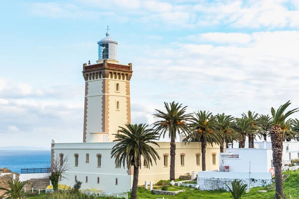 Farol na capa Spartel em Tânger, Marrocos — Fotografia de Stock