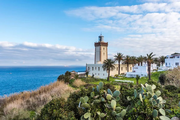 Faro al capo Spartel a Tangeri, Marocco — Foto Stock