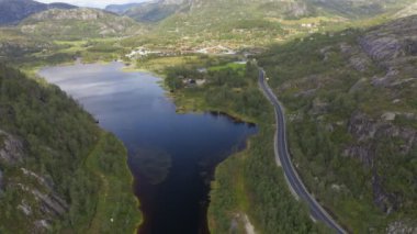 Romarstjodn, Suleskarvegen Tjorhom Norveç 'in hava görüntüleri