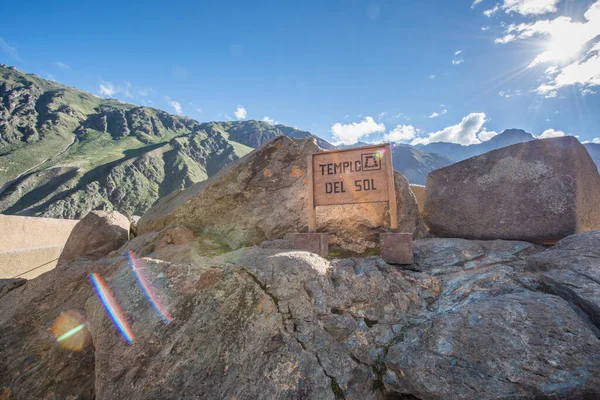 秘鲁Ollantaytambo的古老印加遗址 图库图片