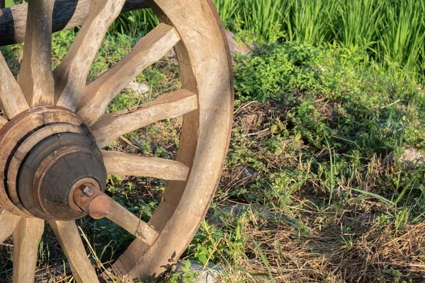 Tayland Nan Eyaleti Ndeki Bir Arazide Metal Kenarlı Ahşap Bir — Stok fotoğraf