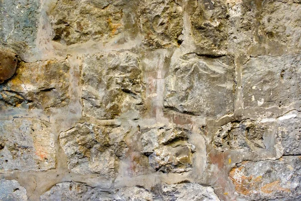 Υφή Του Αρχαίο Πέτρινο Τείχος Της Αρχαίας Πόλης — Φωτογραφία Αρχείου