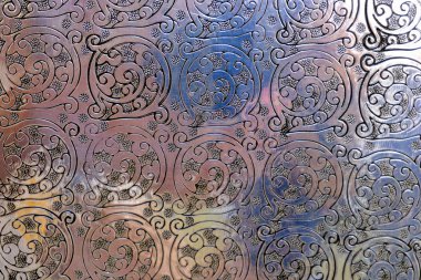 doku ve arka plan ve renk metal için sanatsal takip