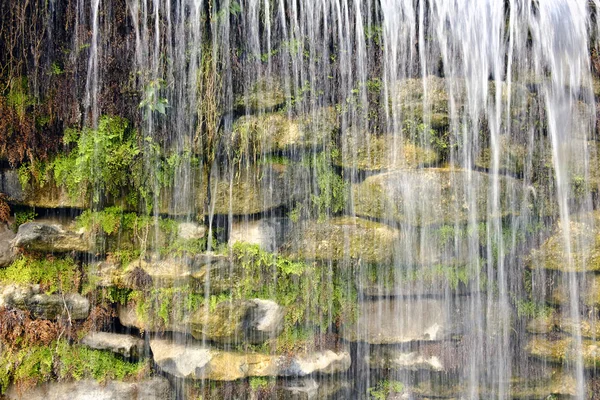 Textura Padající Vody Kamenné Zdi Izraeli — Stock fotografie