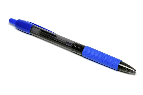 Bolígrafo Automático Azul Con Tinta — Foto de Stock