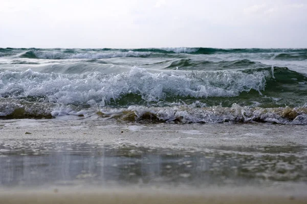 Ondas Marítimas Mar Mediterrâneo Israel — Fotografia de Stock