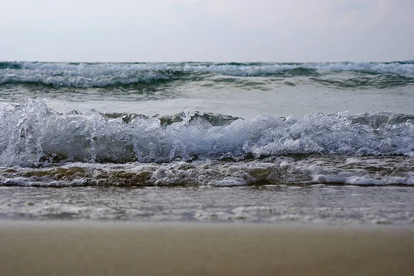 Ondas Marítimas Mar Mediterrâneo Israel — Fotografia de Stock