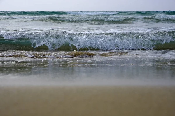 Ondas Marítimas Mar Mediterrâneo Israel — Fotografia de Stock