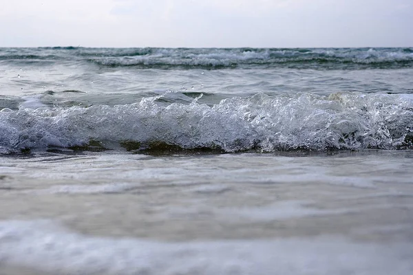 Ondas Marítimas Mar Mediterrâneo Israel — Fotografia de Stock