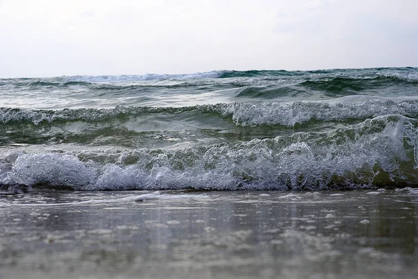 Ondas Marítimas Mar Mediterrâneo Israel — Fotografia de Stock