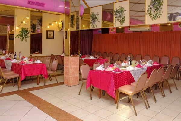 interior of Russian restaurant in Israel