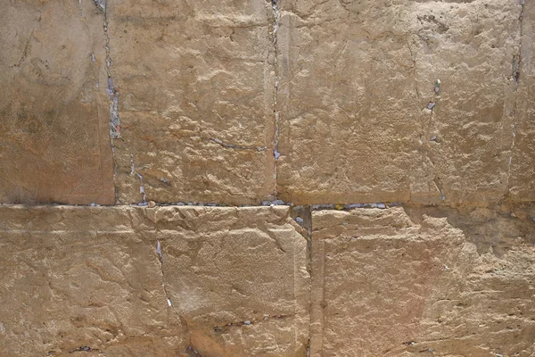 Νότες Από Πιστοί Τουρίστες Στον Δυτικό Τοίχο Στην Αρχαία Πόλη — Φωτογραφία Αρχείου