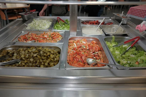 salad buffet in the children\'s dining room