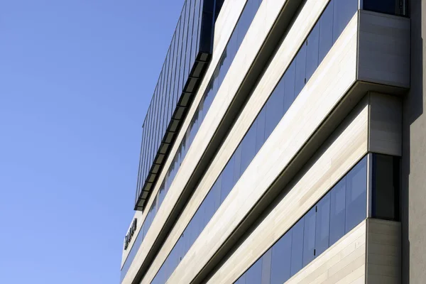 Facade Modern Office Building Sky — Stock Photo, Image