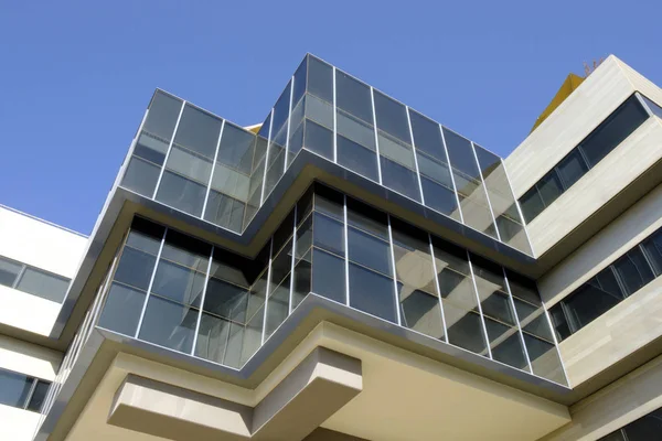 Facade Modern Office Building Sky — Stock Photo, Image