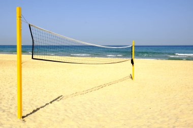 denize sıfır plaj üzerinde net Voleybol