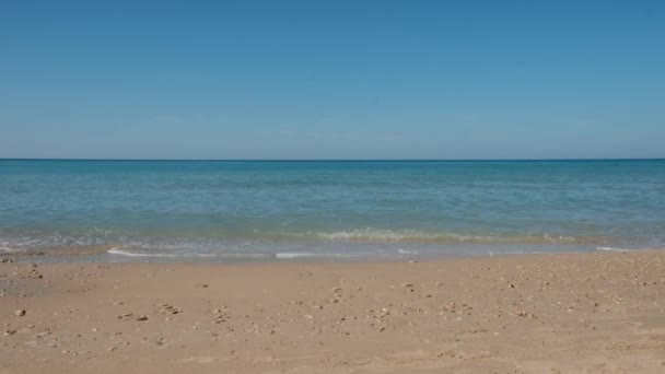 Mar Ondas Céu Areia — Vídeo de Stock