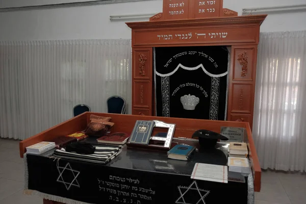 Israel Нетания Мая 2019 Года Синагога Евреев Тора — стоковое фото