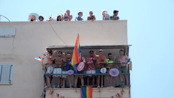 Israel Tel Aviv Juin 2019 Défilé Gay Gay Gay Gay — Video