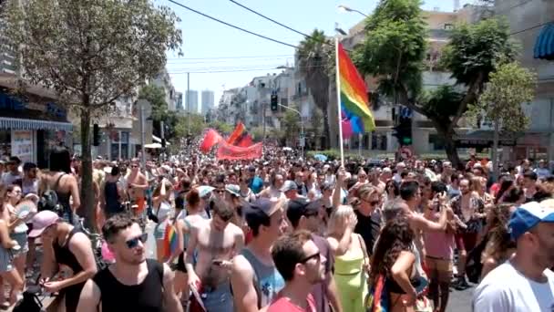 Israel Tel Aviv Juin 2019 Défilé Gay Gay Gay Gay — Video