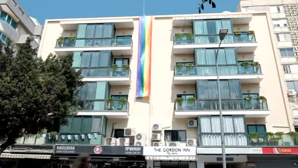 Israel Tel Aviv Junio 2019 Slowe Motion Traditional Gay Lesbian — Vídeo de stock
