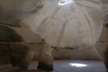 Kudüs mahallesinde görünümü içinde kum mağara bej kum kazıları