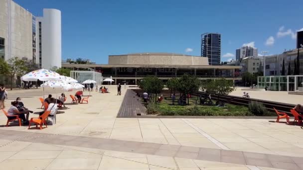Israel Tel Aviv Maj 2020 Kulturpalatset Eller Charles Bronfman Auditorium — Stockvideo
