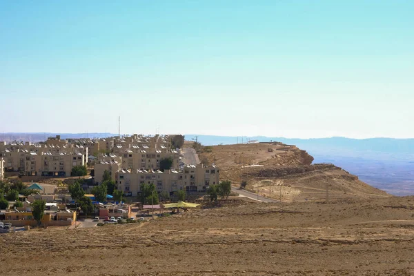 Mitzpe Ramon Een Woestijnstad Het Zuiden Van Israël Stockfoto