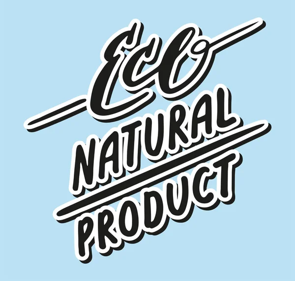 Produit Eco Naturel Illustration Manuscrite — Image vectorielle