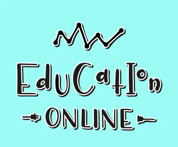 Образовательные Онлайн Курсы Дистанционное Обучение Электронные Учебные Пособия — стоковый вектор