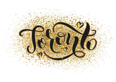 Toronto Kanada. Vektör modern stil kaligrafi. 