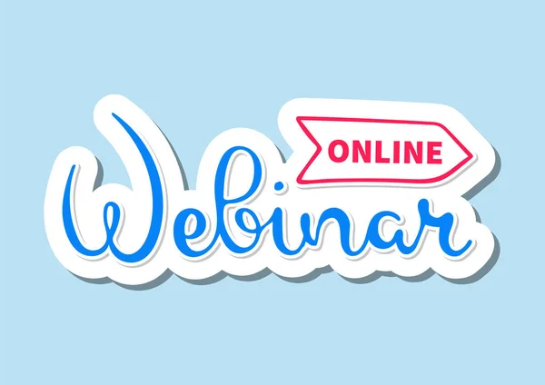 Online Webinar Handgezeichnete Illustration — Stockvektor