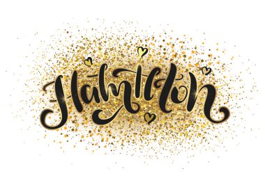 Hamilton Kanada. Vektör modern stil kaligrafi.