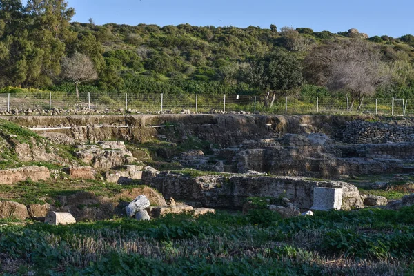 Ruinas Fortaleza Ashkelon Israel — Foto de Stock