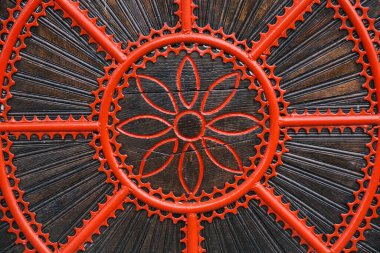 Eski tarz kapının soyut arkaplanı