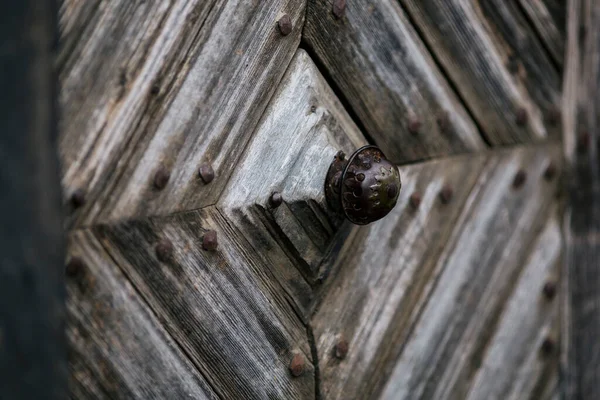 Old Wooden Door Lock — Stock Photo, Image