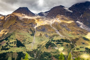 Grossglockner Ulusal Parkı 'ndan güzel manzara, Hohe Tauern, Avusturya