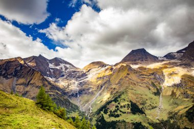 Grossglockner Ulusal Parkı 'ndan güzel manzara, Hohe Tauern, Avusturya