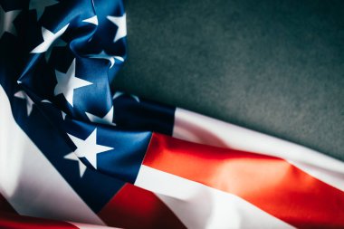 Metin için alanı olan Amerikan bayrağı arkaplanı.