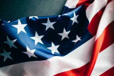 Metin için alanı olan Amerikan bayrağı arkaplanı.